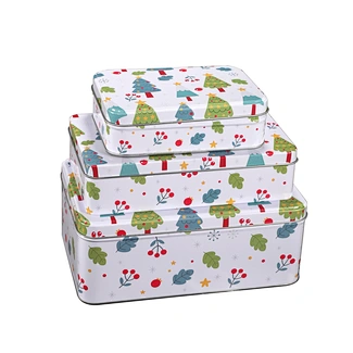 Christmas tin box